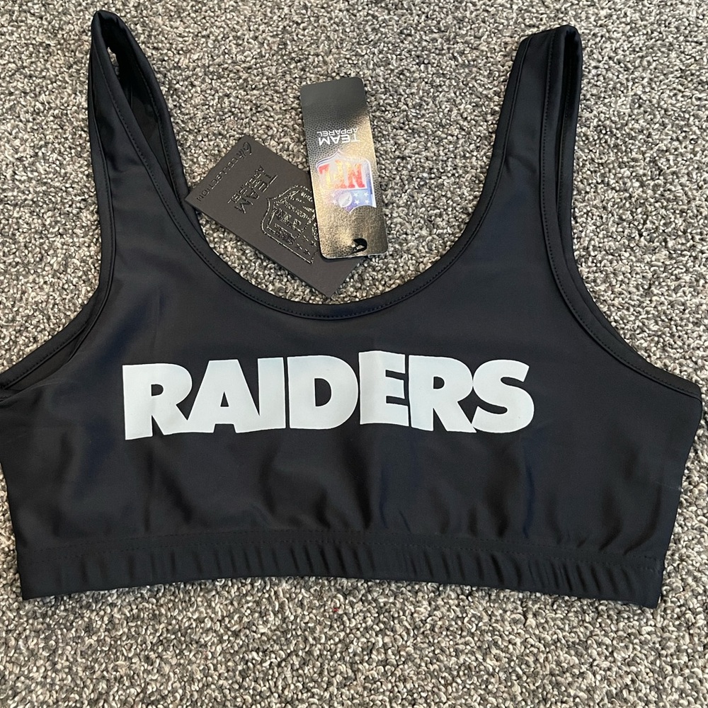 Raiders sports bra